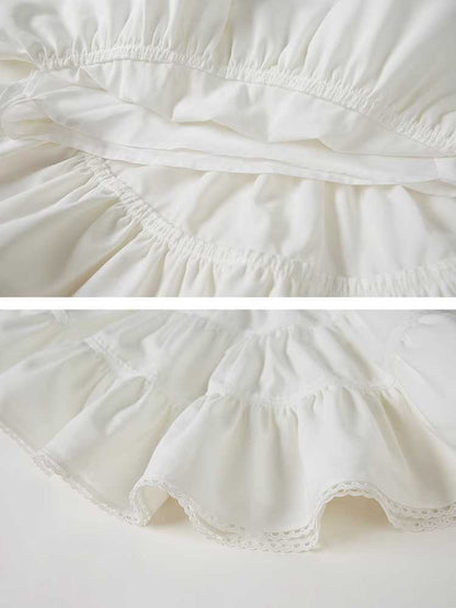 Pleated cake puff skirt【s0000009823】