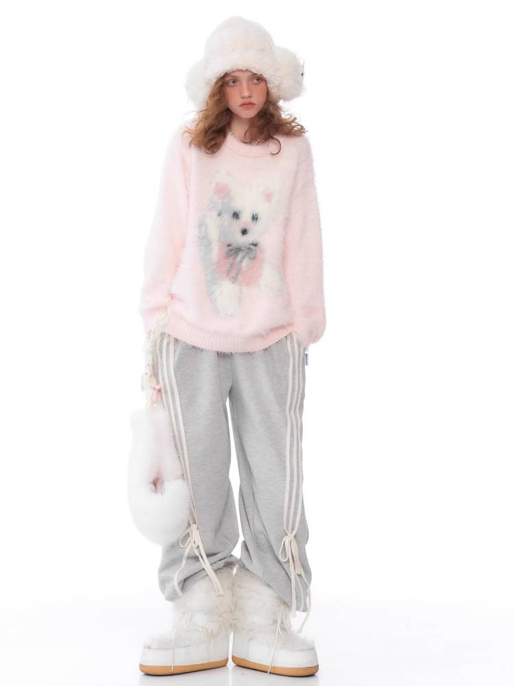 레트로 핑크 스웨터 [S0000011056]