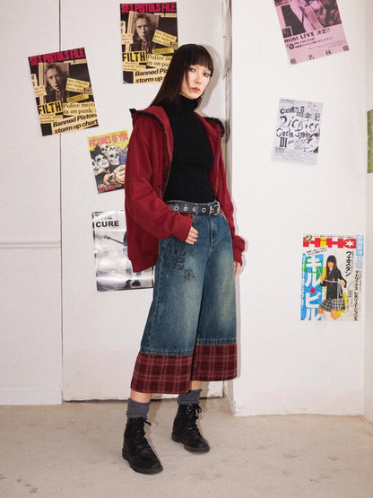 Plaid cropped pants【s0000010364】