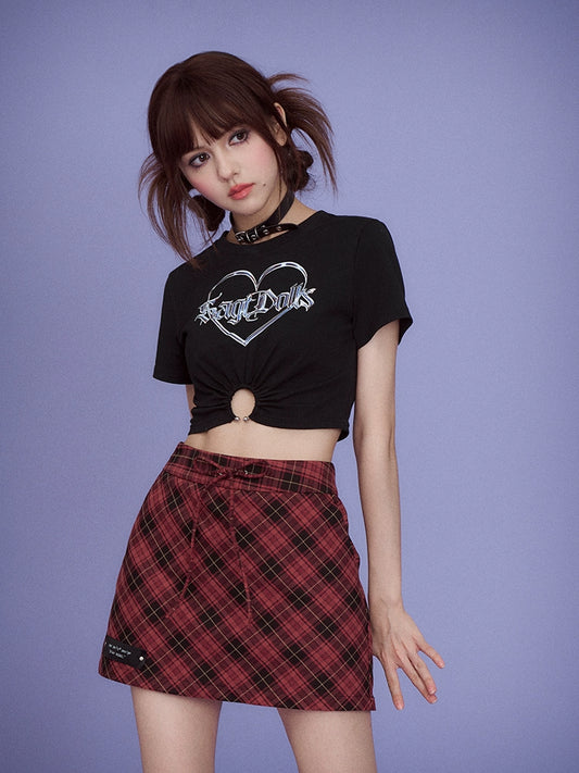 Punk plaid skirt【s0000008922】