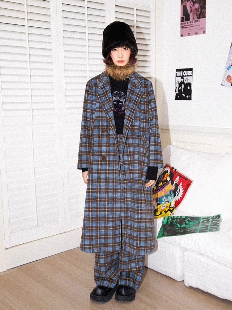 느슨한 격자 무늬 코트 [S0000011306]