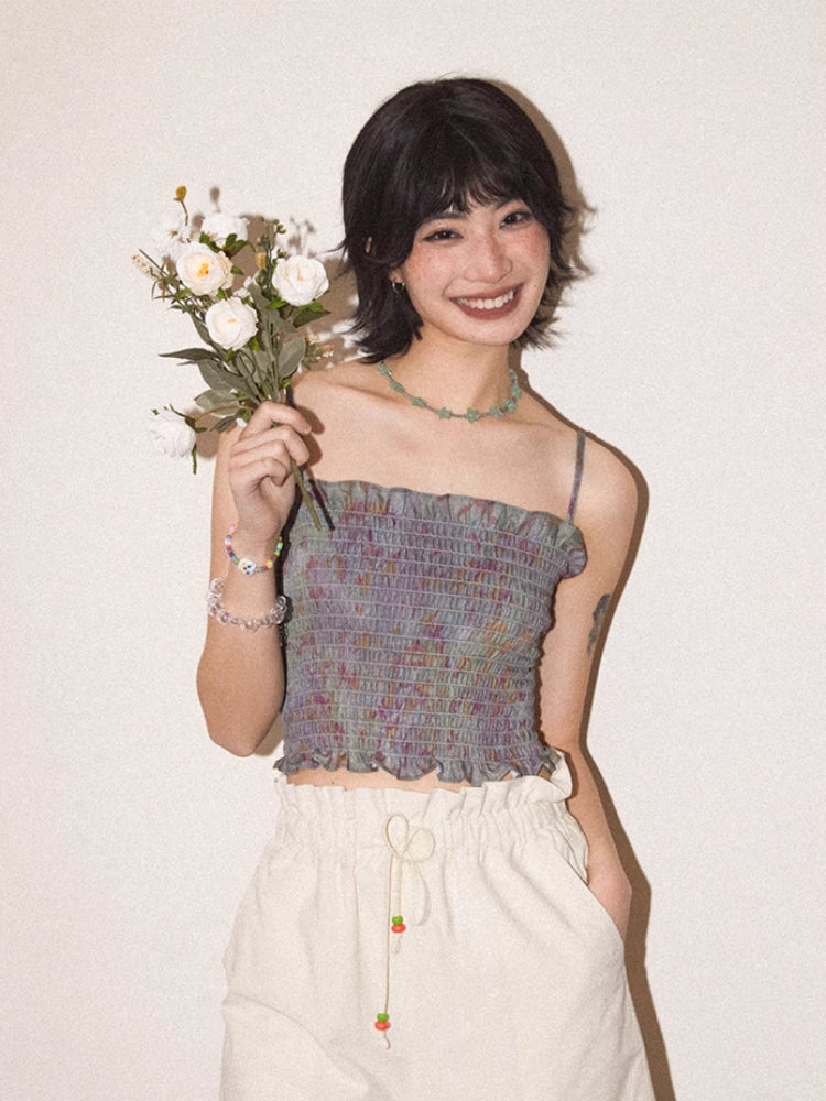 Summer 4-color short camisole【s0000007806】