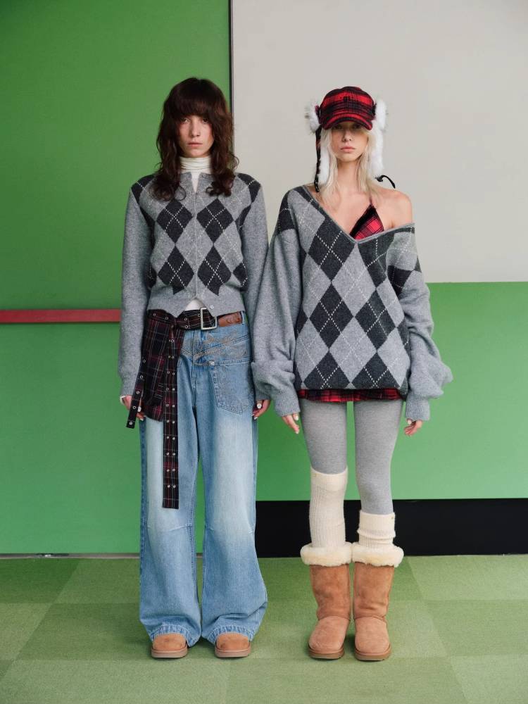 프레피 스타일 니트 가디건 [S0000011373]