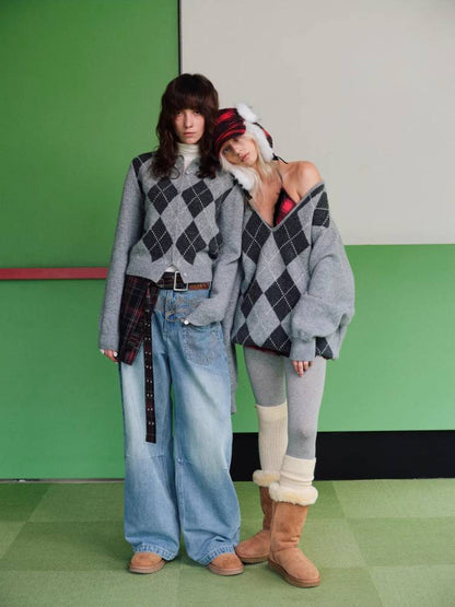 프레피 스타일 니트 가디건 [S0000011373]