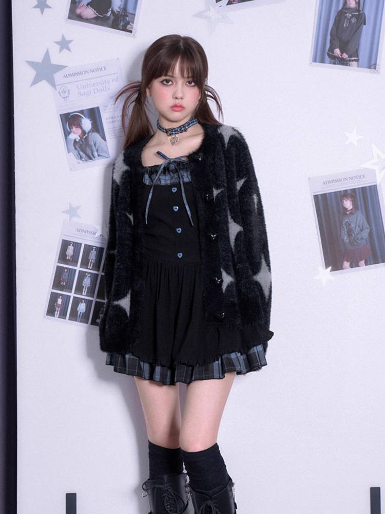 Plaid choker necklace【s0000011288】