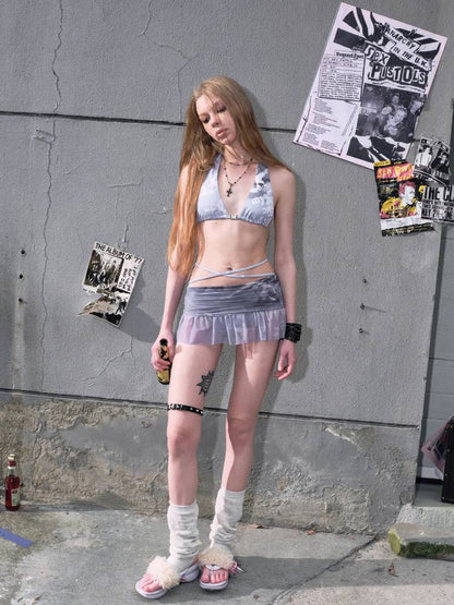 Bikini and mesh skirt【s0000009495】