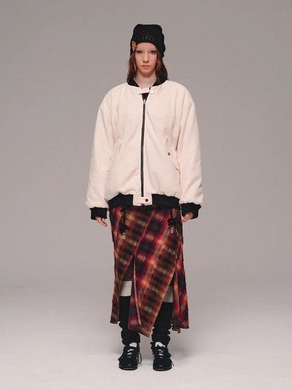 Plaid fishtail skirt【s0000011458】