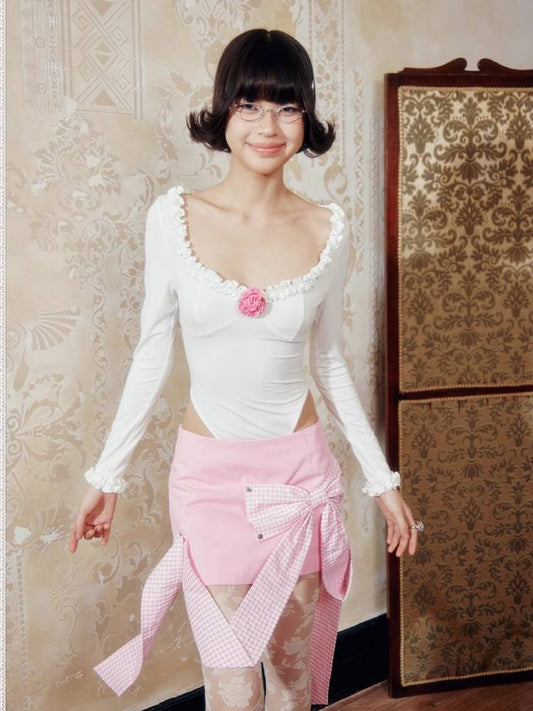 Low waist A-line skirt【s0000008019】