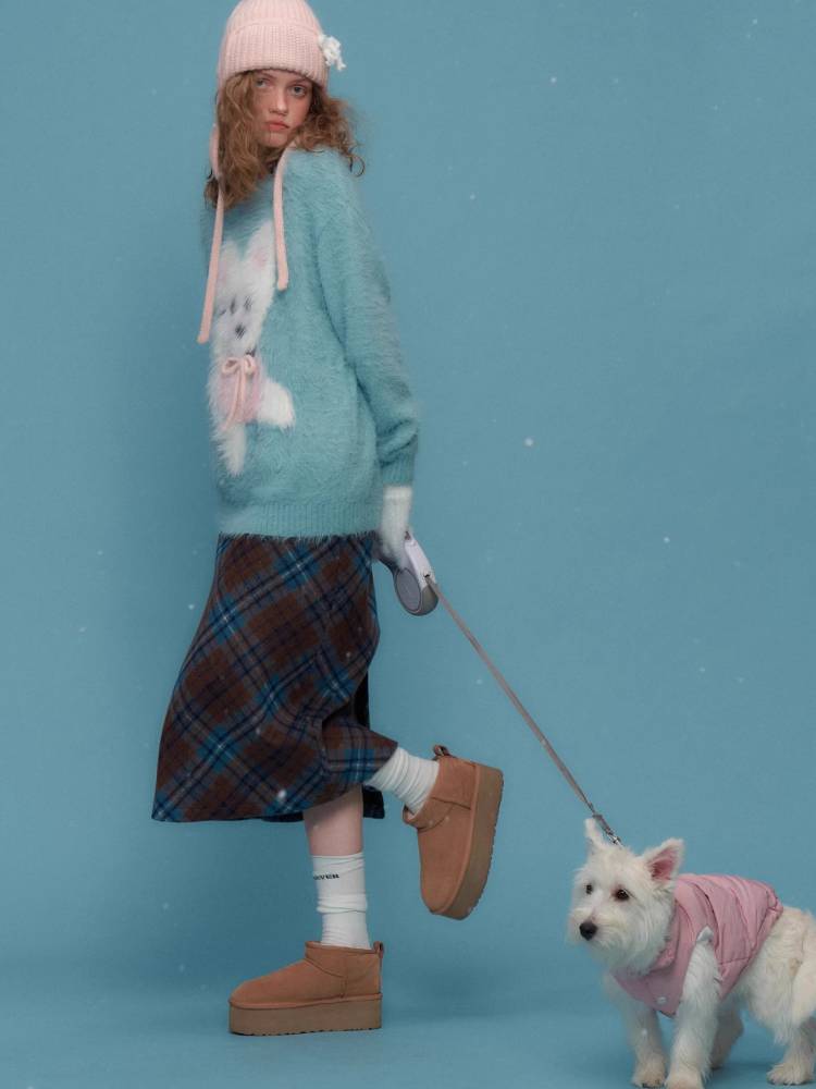 레트로 디자인 개 스웨터 [S0000011058]