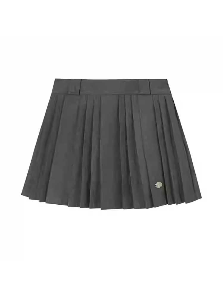 Metallic Logo PLEATED SKIRT [S0000010825]