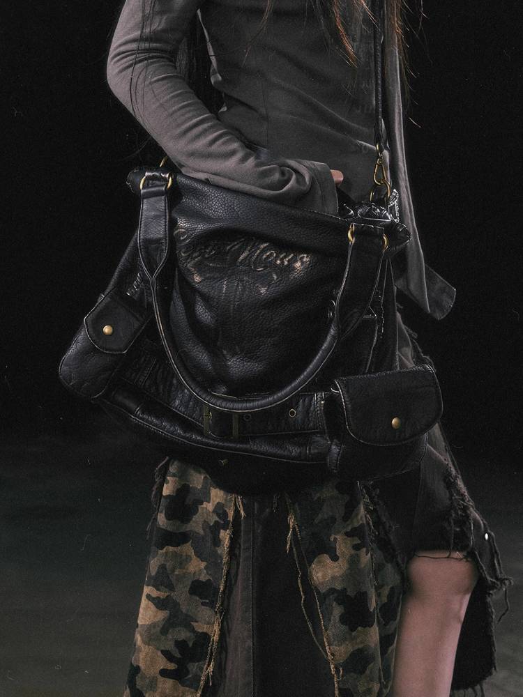 Retro textured leather bag【s0000011450】