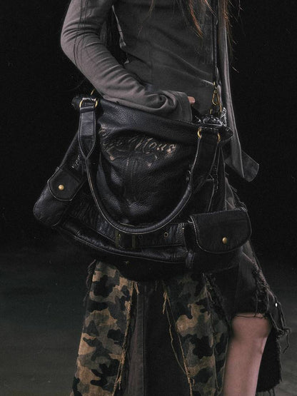 Retro textured leather bag【s0000011450】