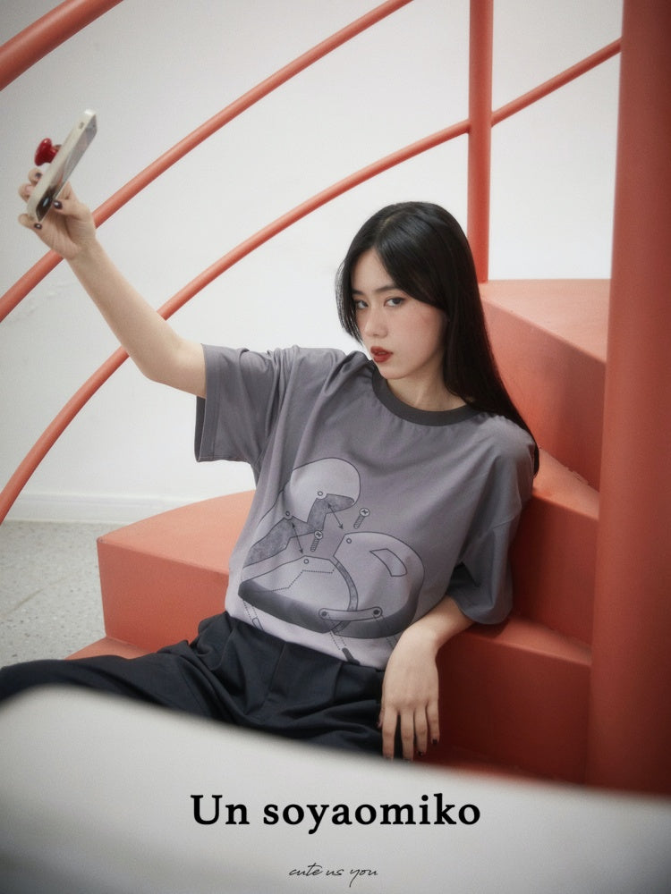 Gradation Oversized Short Sleeved T-Shirt【s0000001931】