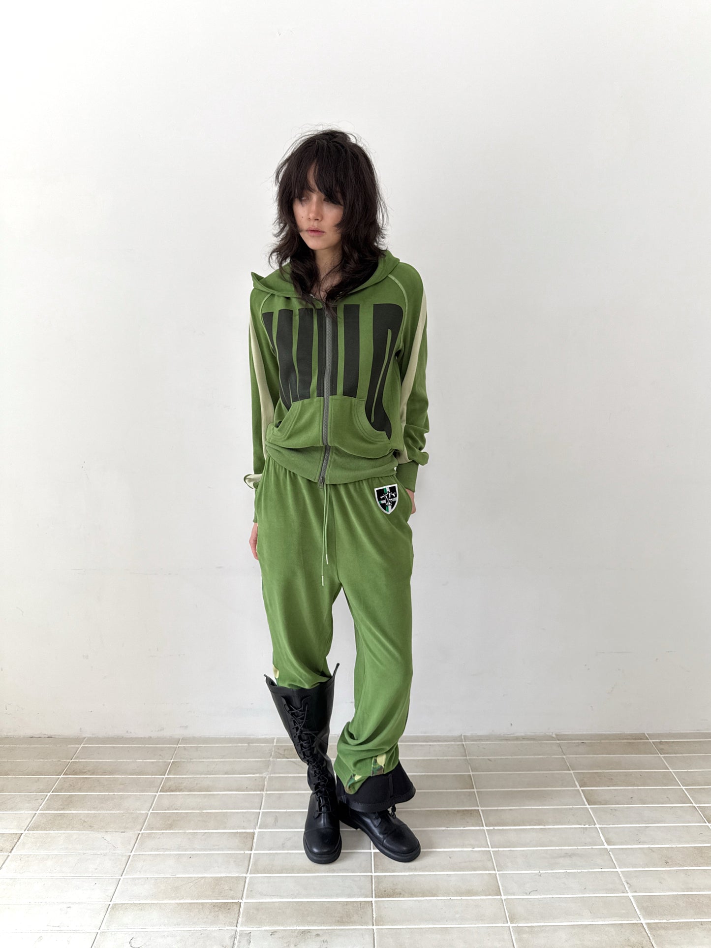 Color-Blocked Relaxed-Fit Hooded Sweatshirt【s0000014209】