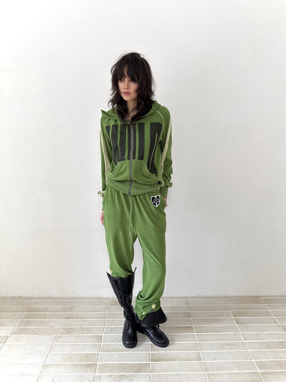 Color-Blocked Relaxed-Fit Hooded Sweatshirt【s0000014209】