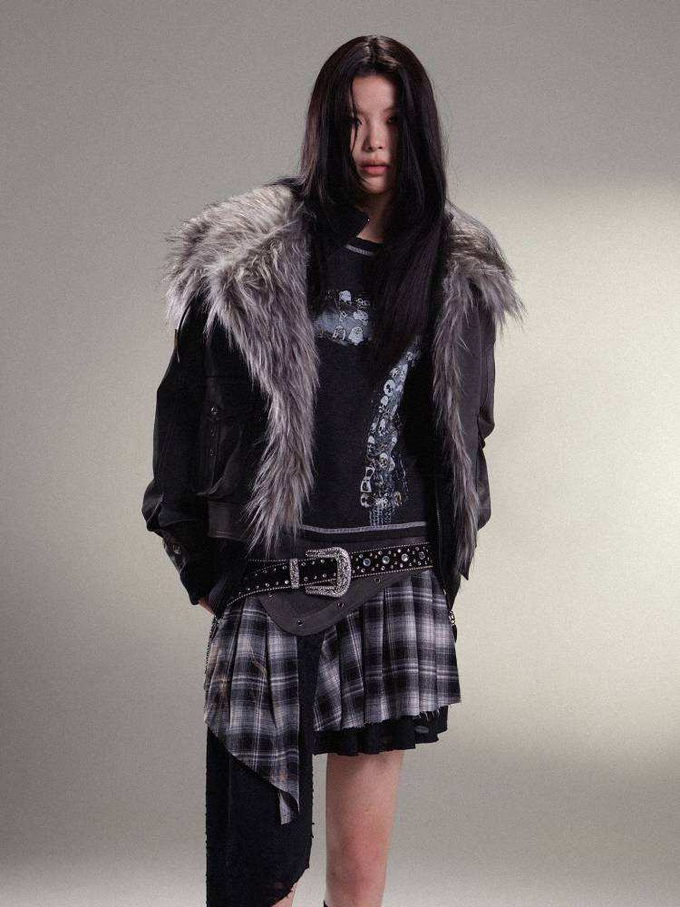 펑크 록 주름 스커트 [S0000011455]