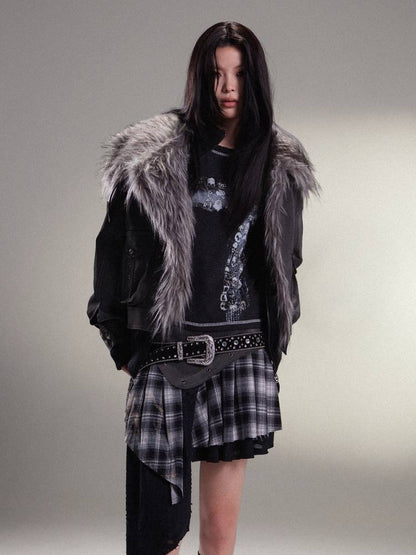 펑크 록 주름 스커트 [S0000011455]