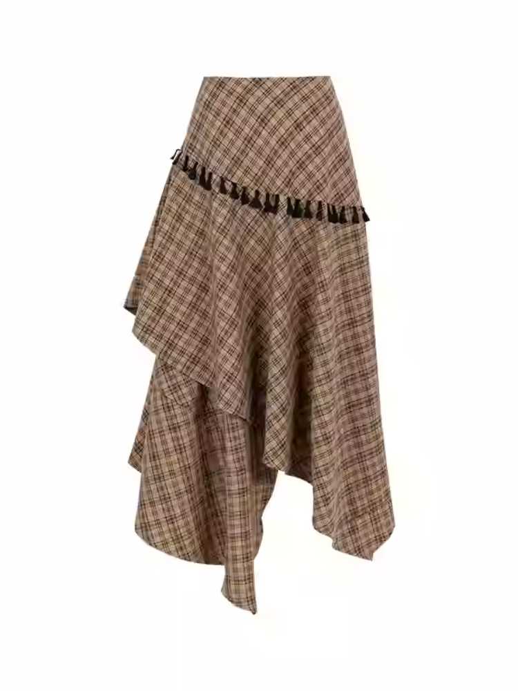 Retro Hot Girl Long Skirt [S0000010593]