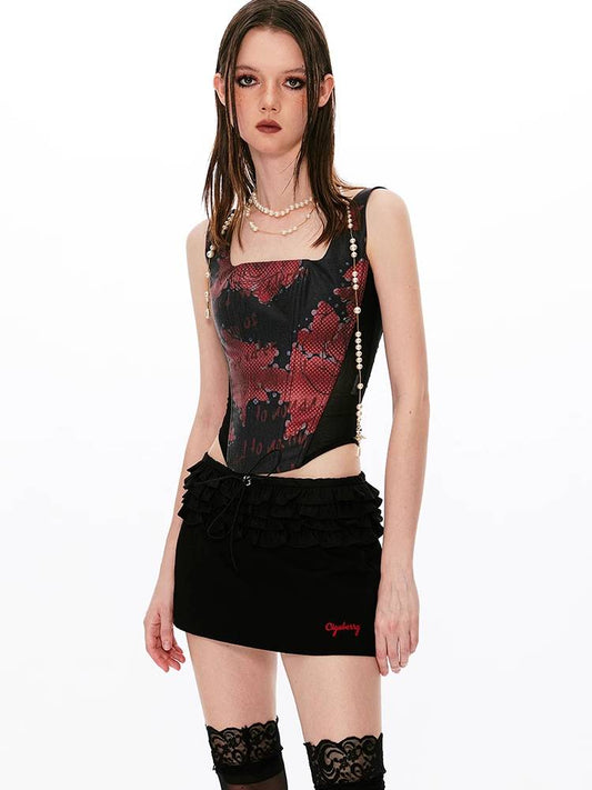 Waist short skirt【s0000008435】