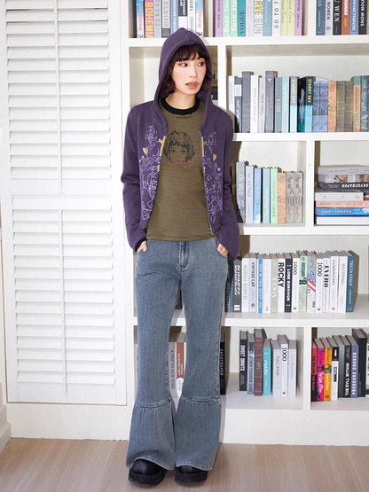 Striped retro t-shirt【s0000011304】