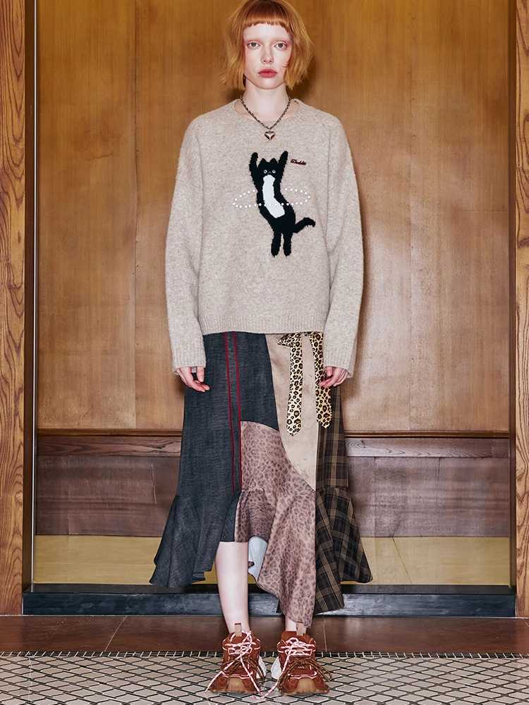 Cat knit sweater【s0000009844】