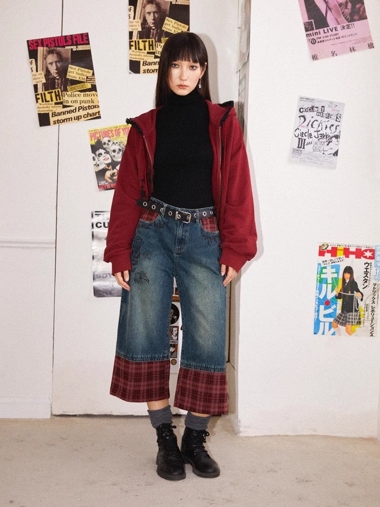 Plaid cropped pants【s0000010364】