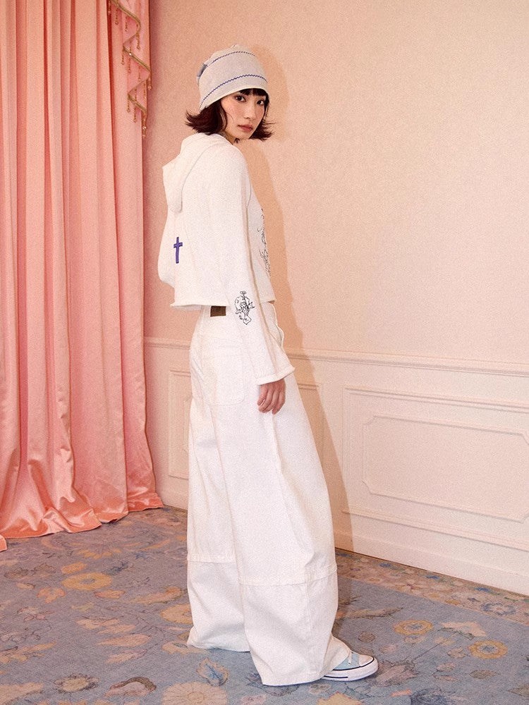 Chemical girl low rise wide leg pants【s0000011549】