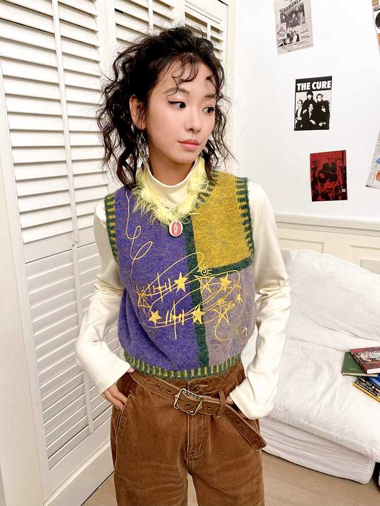 Retro Knit Vest [S0000010704]