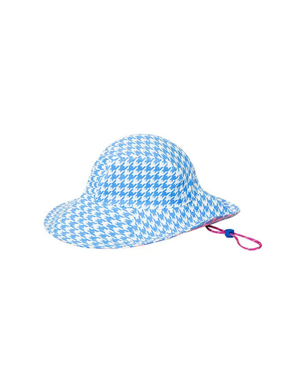 Houndstooth sunscreen reversible hat【s0000009523】