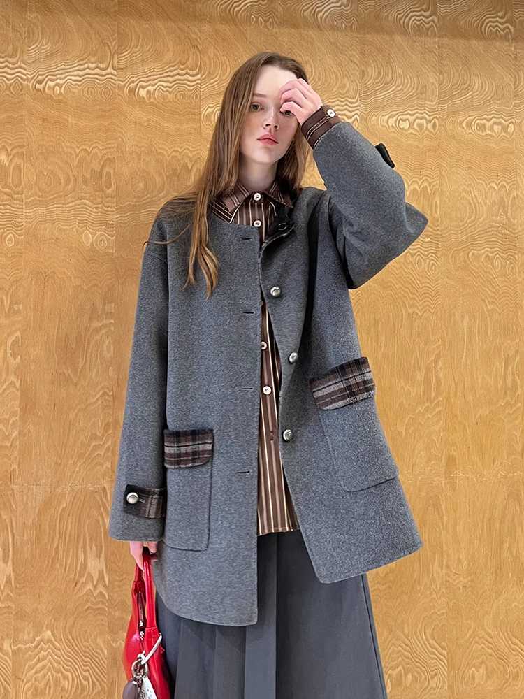 RETRO FASHION WOOL COAT [S0000010815]