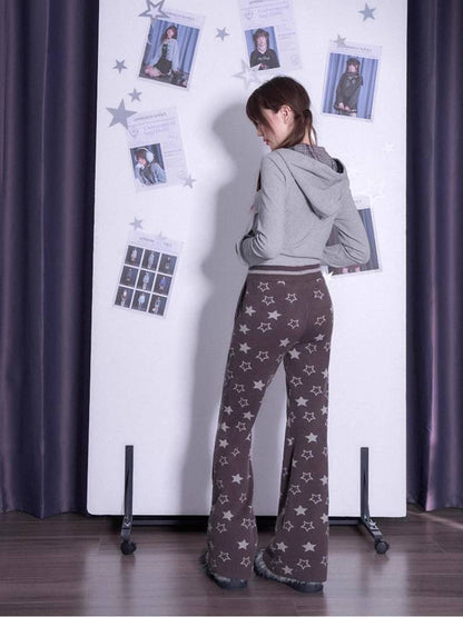 Star knit loose pants【s0000011292】