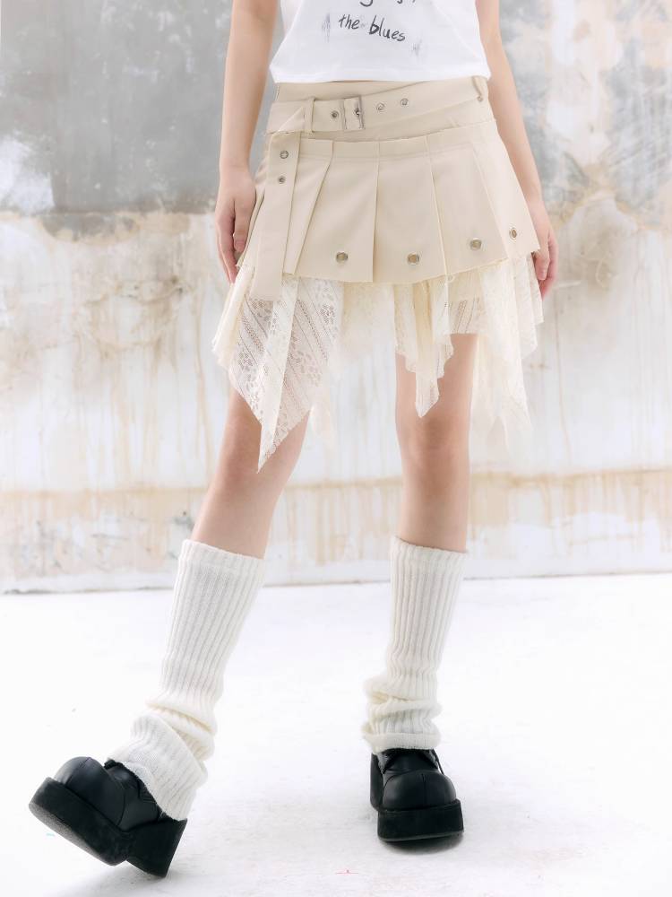Low waist pleated skirt【s0000009339】