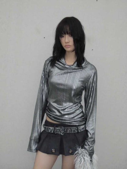 Original Metallic Long Sleeve T-Shirt [S0000010547]