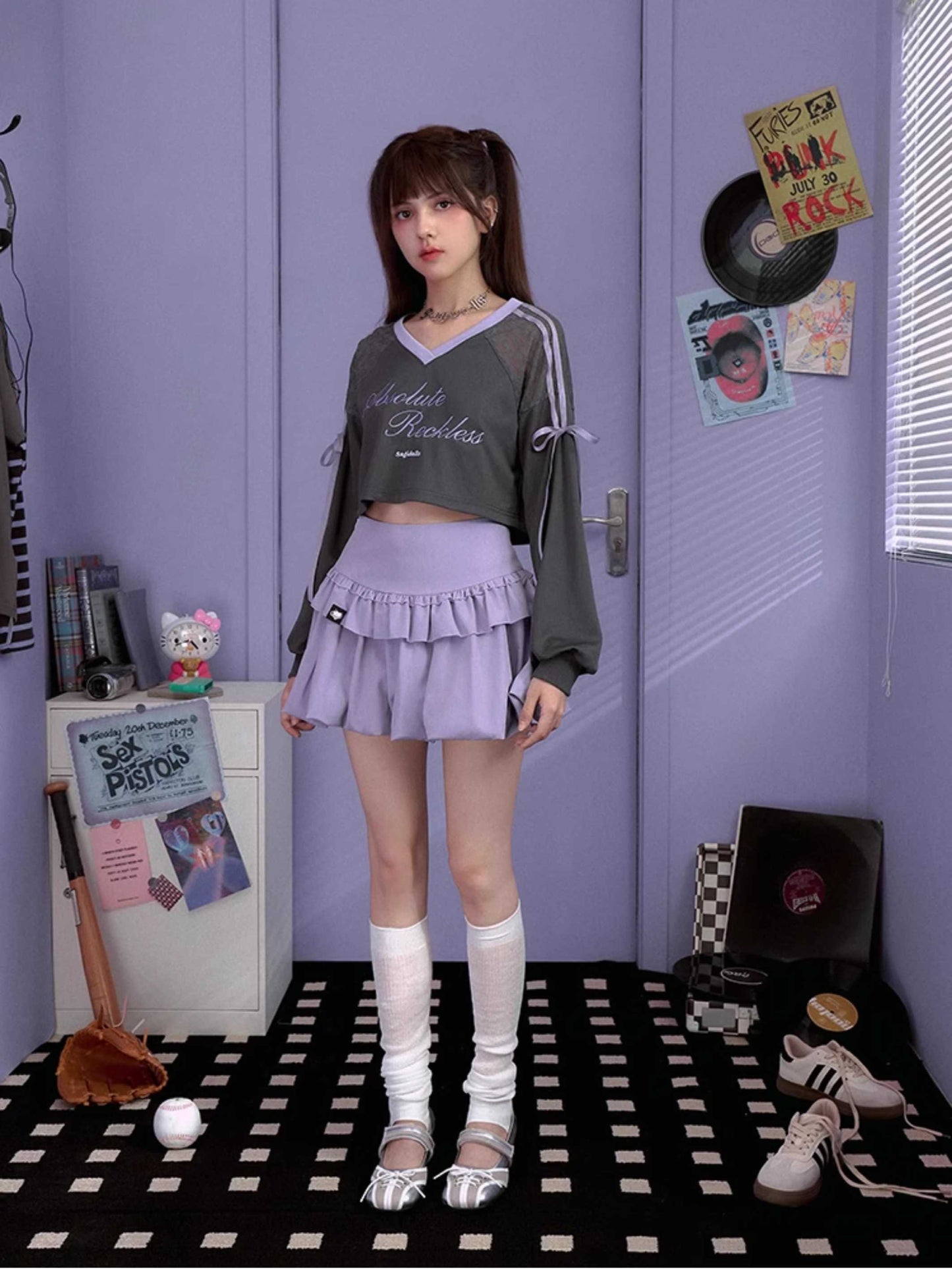 Purple bud skirt【s0000009649】