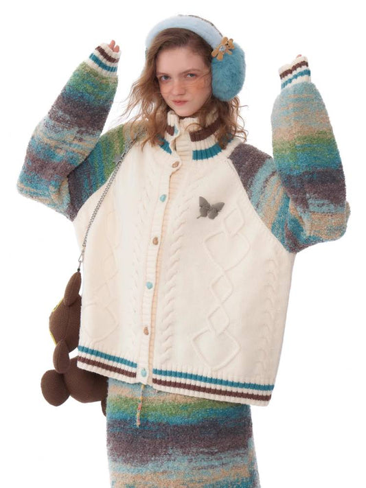 Thick sweater cardigan jacket【s0000011059】