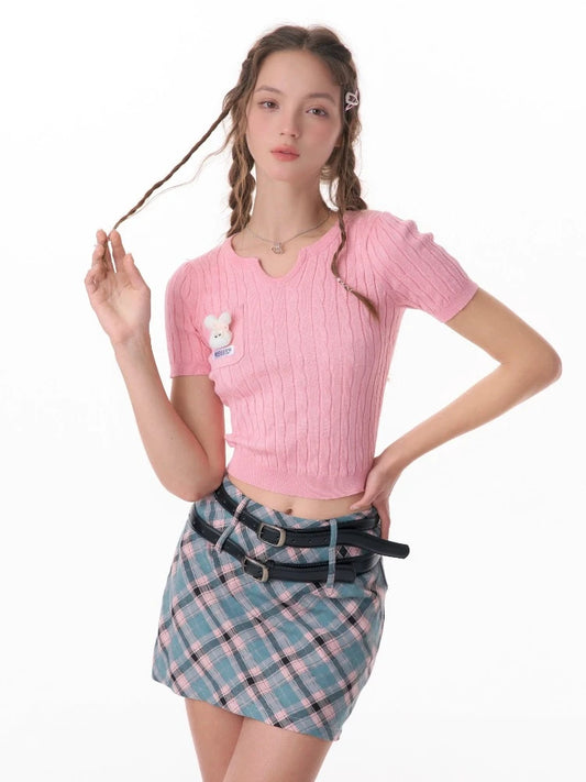 Slim fit short sleeve T-shirt【s0000007820】