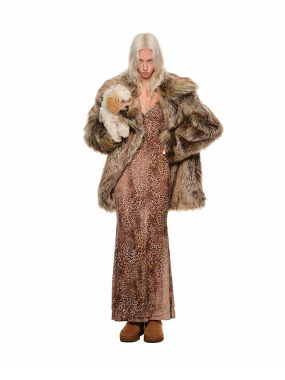 Gradient fur coat【s0000011380】
