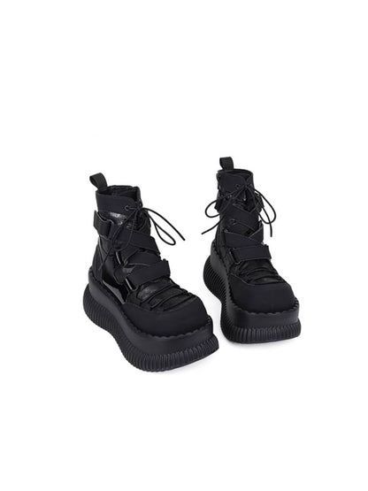 Asian punk platform ankle boots【s0000011438】