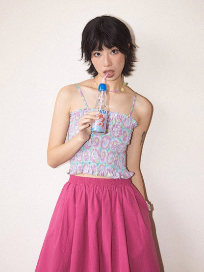 Summer 4-color short camisole【s0000007806】