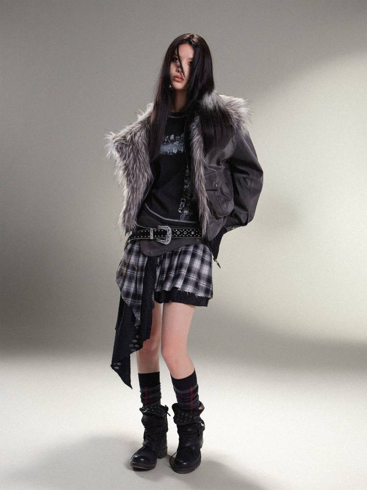 따뜻한 PU 가죽 자켓 [S0000011454]