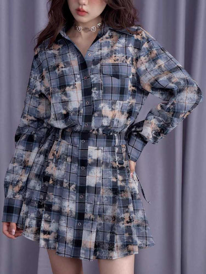 Printed Shirt Dress [S0000010700]