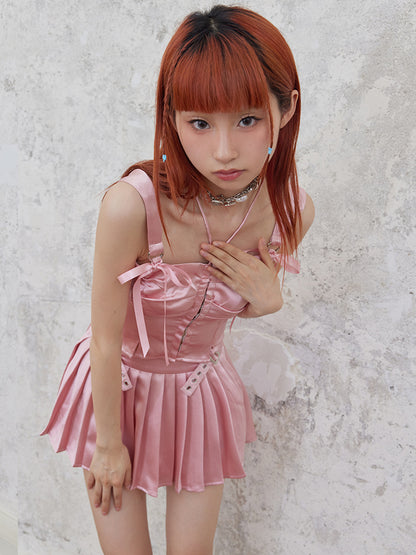 Original handmade pink necklace【s0000002501】 