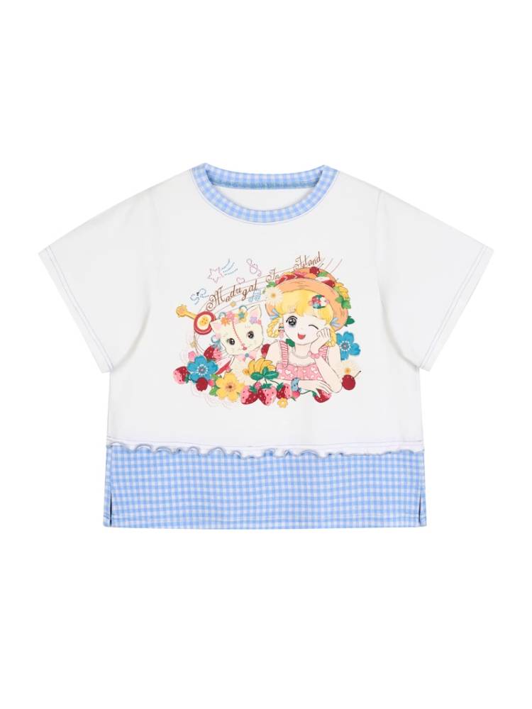 Cartoon Print Short Sleeve T-Shirt [S0000009533]