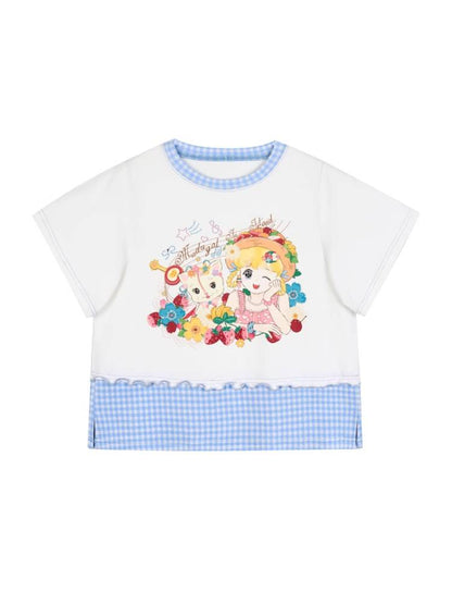 Cartoon Print Short Sleeve T-Shirt [S0000009533]