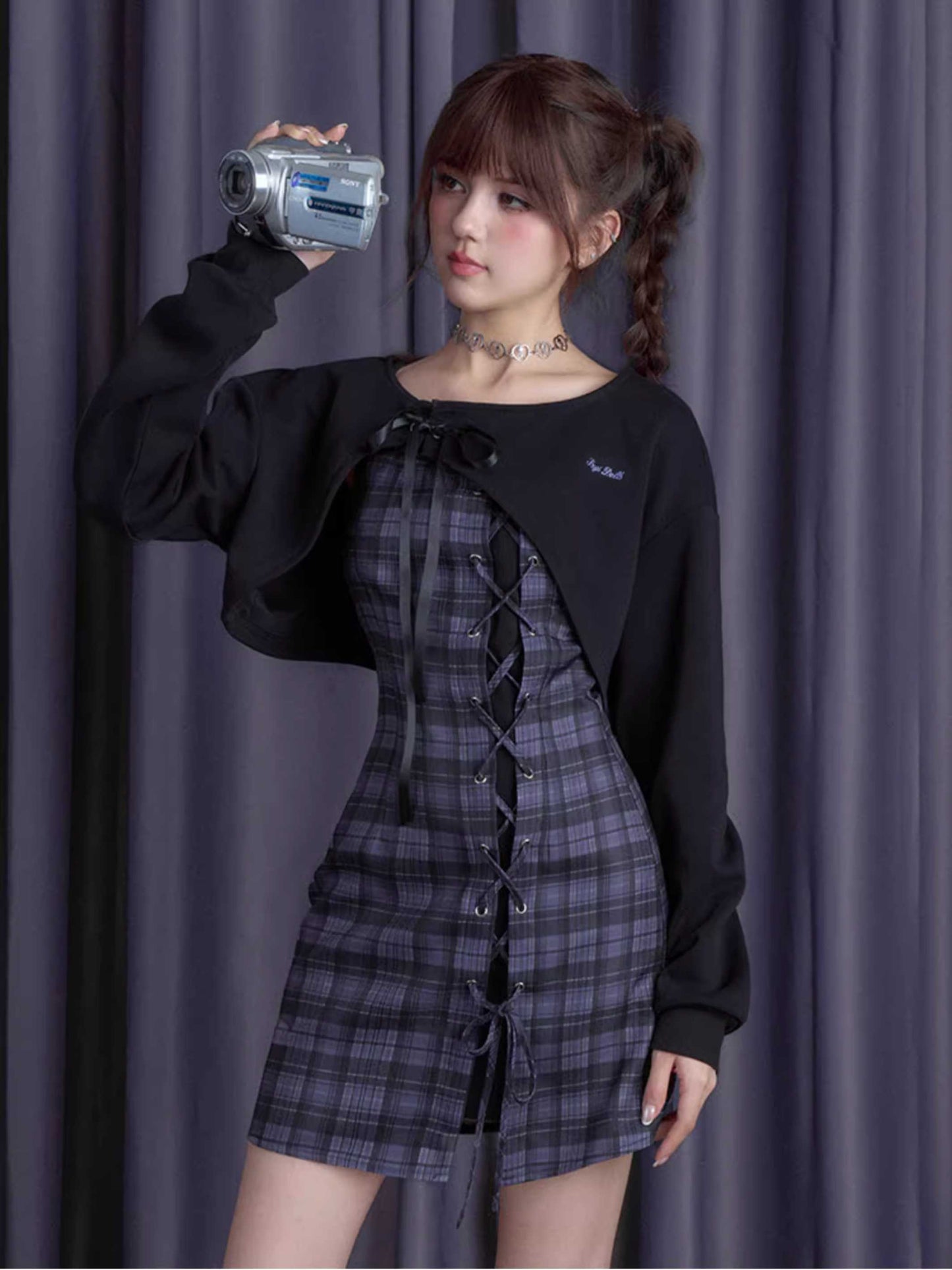 Plaid Dress Set [S0000010668]