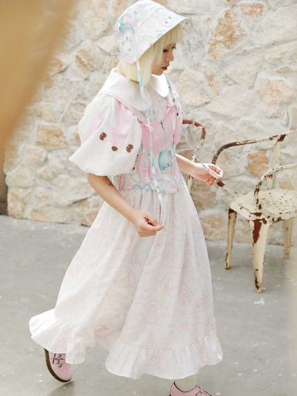 Puff sleeve princess dress【s0000010072】