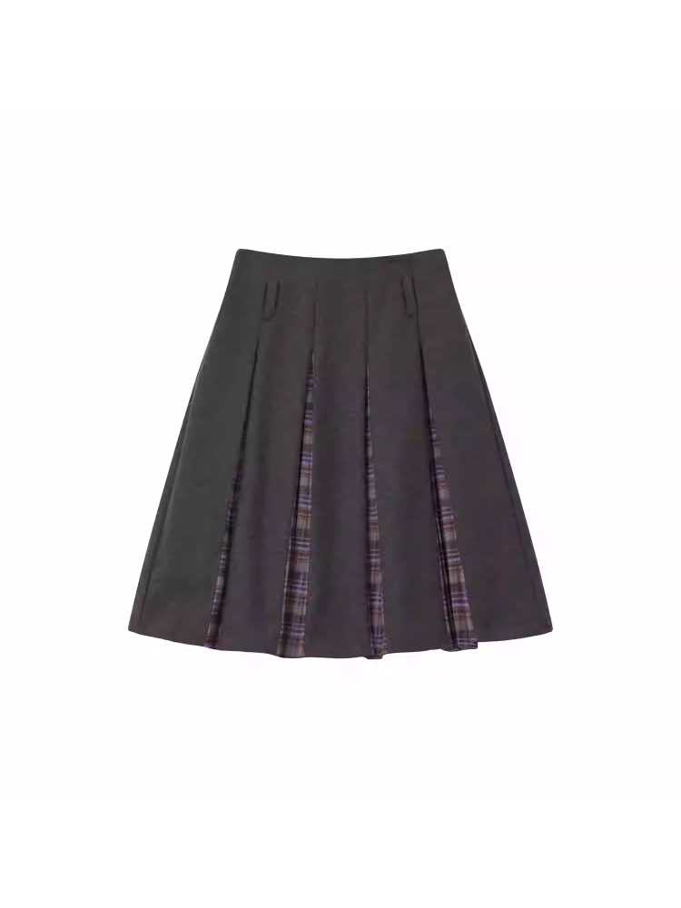 A-LINE PLEATED SKIRT [S0000010708]