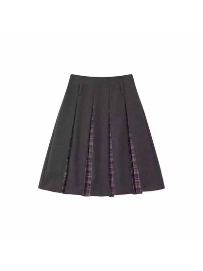 A-LINE PLEATED SKIRT [S0000010708]