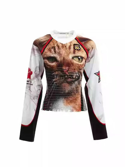 Slim fit long sleeve T-shirt【s0000011407】