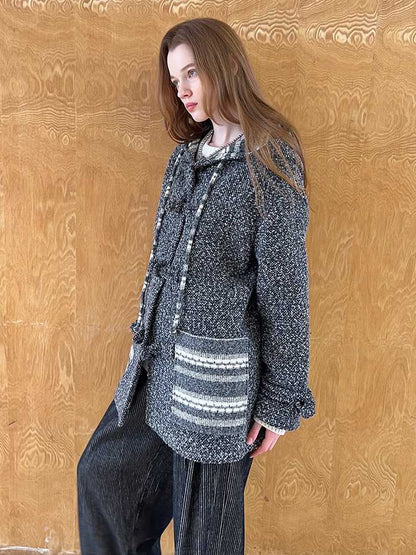 RETRO HOODED WOOL COAT [S0000010824]